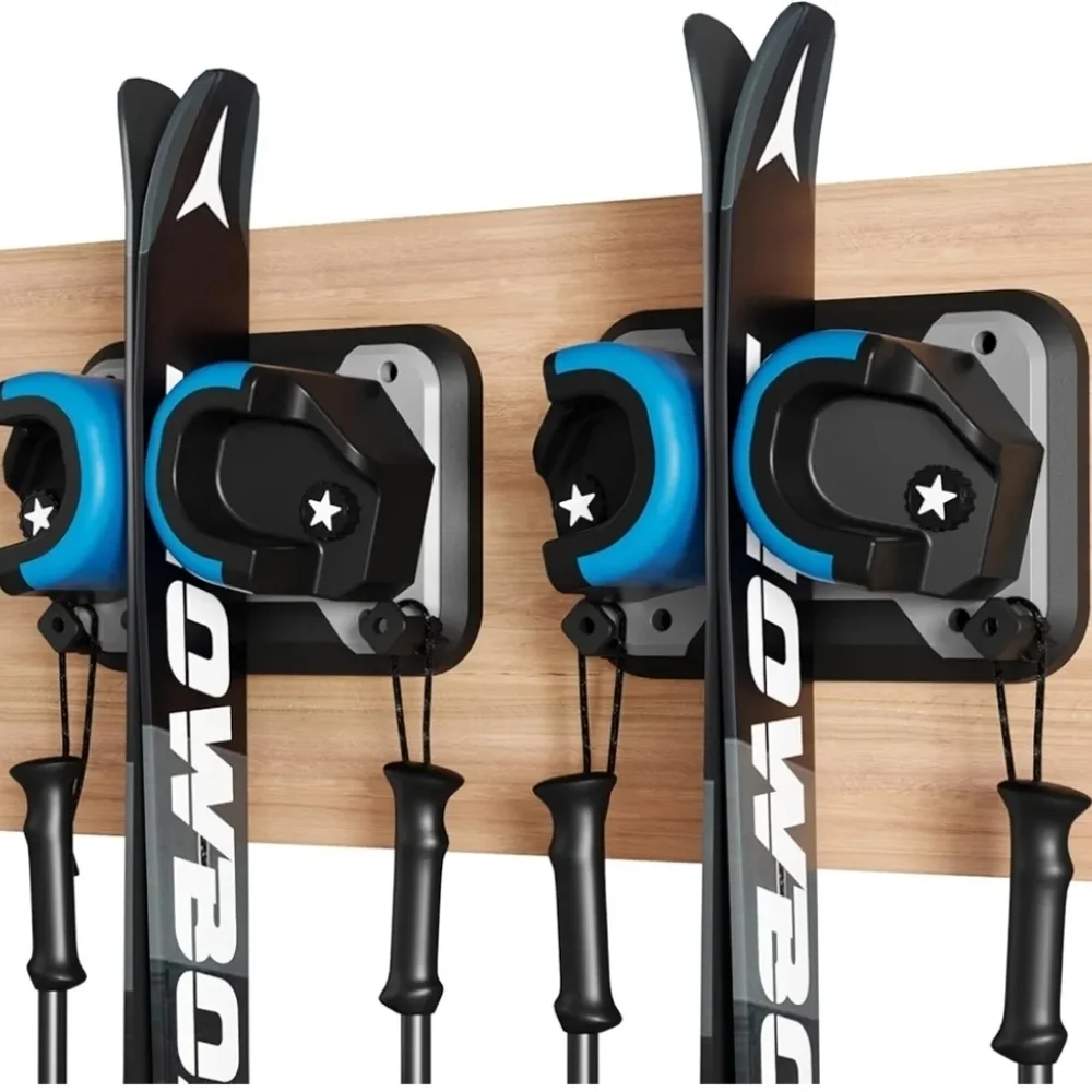 Cleaso Wall Mount Storage Clamp Holder Set of 1 Color Blue/Black NIB